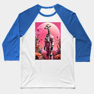 Galactic Giraffe Baseball T-Shirt